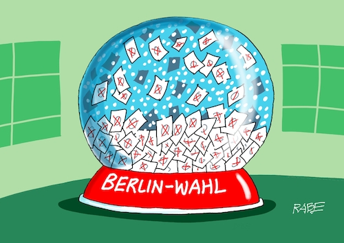 Cartoon: Schüttelkugel (medium) by RABE tagged berlin,wahl,senat,senatswahl,panne,pannenwahl,bürgermeister,giffey,spd,cdu,umfragewerte,rabe,ralf,böhme,cartoon,karikatur,pressezeichnung,farbcartoon,tagescartoon,kugel,flocken,stimmzettel,kreuz,durcheinander,glaskugel,schnee,schüttelkugel,berlin,wahl,senat,senatswahl,panne,pannenwahl,bürgermeister,giffey,spd,cdu,umfragewerte,rabe,ralf,böhme,cartoon,karikatur,pressezeichnung,farbcartoon,tagescartoon,kugel,flocken,stimmzettel,kreuz,durcheinander,glaskugel,schnee,schüttelkugel