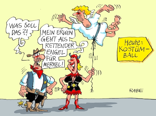 Cartoon: Schutzengel (medium) by RABE tagged sonderparteitag,spd,martin,schulz,ja,groko,koalitionsverhandlungen,rabe,ralf,böhme,cartoon,karikatur,pressezeichnung,farbcartoon,tagescartoon,merkel,union,koalitionsgespräche,mitgliederbefragung,nahles,parteivorsitz,gabriel,aussenminister,fasching,karneval,rücktritt,engel,rettungsengel,schutzengel,sonderparteitag,spd,martin,schulz,ja,groko,koalitionsverhandlungen,rabe,ralf,böhme,cartoon,karikatur,pressezeichnung,farbcartoon,tagescartoon,merkel,union,koalitionsgespräche,mitgliederbefragung,nahles,parteivorsitz,gabriel,aussenminister,fasching,karneval,rücktritt,engel,rettungsengel,schutzengel