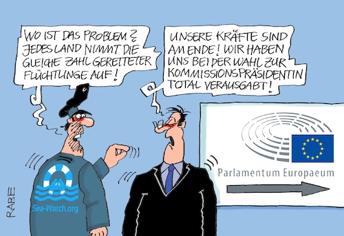 Cartoon: Sea Watch (medium) by RABE tagged europawahl,mai,brüssel,eu,rabe,ralf,böhme,cartoon,karikatur,pressezeichnung,farbcartoon,tagescartoon,kreistag,kreistagswahlen,wahlsonntag,sitze,kandidaten,wahlcoaching,wähler,wählercoaching,coach,seenotrettung,mittelmeer,flüchtlinge,übergangsregelung,kapitän,rakete,italien,malta,verteilung,migranten,innenminister,seehofer,flüchtlingsverteilung,europawahl,mai,brüssel,eu,rabe,ralf,böhme,cartoon,karikatur,pressezeichnung,farbcartoon,tagescartoon,kreistag,kreistagswahlen,wahlsonntag,sitze,kandidaten,wahlcoaching,wähler,wählercoaching,coach,seenotrettung,mittelmeer,flüchtlinge,übergangsregelung,kapitän,rakete,italien,malta,verteilung,migranten,innenminister,seehofer,flüchtlingsverteilung