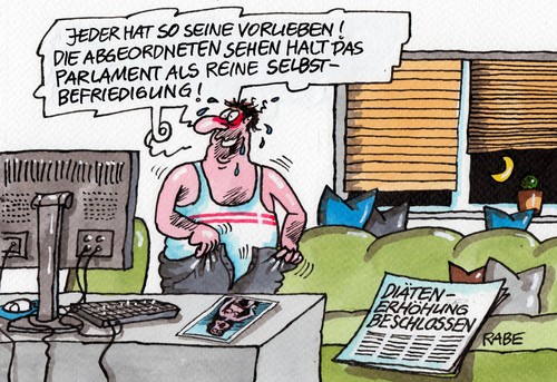 Cartoon: Selbstbefriedigung (medium) by RABE tagged selbstbedienung,selbstbefriedigung,edathy,spd,oppermann,gabriel,porno,kinderpornos,pc,computer,internet,nacktfotos,affäre,aufklärung,bka,friedrich,rücktritt,kanada,webside,rabe,ralf,böhme,cartoon,karikatur,pressezeichnung,farbcartoon,diäten,bezüge,diätenerhöhung,anpassung,abgeordnete,parlament,bundesregierung,vorlieben,sexaffäre,verdienst,gehalt,steuergelder,selbstbedienung,selbstbefriedigung,edathy,spd,oppermann,gabriel,porno,kinderpornos,sex,pc,computer,internet,nacktfotos,affäre,aufklärung,bka,friedrich,rücktritt,kanada,webside,rabe,ralf,böhme,cartoon,karikatur,pressezeichnung,farbcartoon,diäten,bezüge,diätenerhöhung,anpassung,abgeordnete,parlament,bundesregierung,vorlieben,sexaffäre,verdienst,gehalt,steuergelder