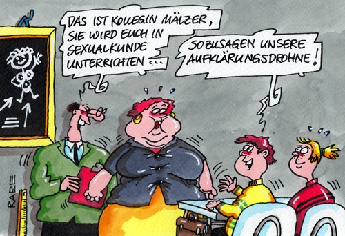 Cartoon: Sexdrohne (medium) by RABE tagged drohne,drohnenaffäre,drohnendebakel,eurohawk,kampfdrohne,verteidigungsminister,de,maiziere,cdu,rücktritt,untersuchungsausschuss,rabe,ralf,böhme,cartoon,karikatur,pressezeichnung,farbcartoon,sexualkunde,aufklärung,sexualkundeunterricht,unterricht,schule,schüler,schulklasse,lehrer,lehrerin,klassenraum,bildung,bildungswesen,erziehung,drohne,drohnenaffäre,drohnendebakel,eurohawk,kampfdrohne,verteidigungsminister,de,maiziere,cdu,rücktritt,untersuchungsausschuss,rabe,ralf,böhme,cartoon,karikatur,pressezeichnung,farbcartoon,sex,sexualkunde,aufklärung,sexualkundeunterricht,unterricht,schule,schüler,schulklasse,lehrer,lehrerin,klassenraum,bildung,bildungswesen,erziehung