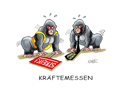 Cartoon: Silberrücken (medium) by RABE tagged merz,kanzler,koalition,union,spd,klingbeil,cartoon,karikatur,pressezeichnung,farbcartoon,tagescartoon,bürokratie,verwaltung,beamte,modernisierung,monster,drachen,schwert,holzschwert,nägel,säge,streik,streikwelle,öffentlicher,dienst,verdi,gewerkschaft,lohnforderung,gehalt,behörde,amt,warnweste,silberrücken,gorillas,machtkampf,merz,kanzler,koalition,union,spd,klingbeil,cartoon,karikatur,pressezeichnung,farbcartoon,tagescartoon,bürokratie,verwaltung,beamte,modernisierung,monster,drachen,schwert,holzschwert,nägel,säge,streik,streikwelle,öffentlicher,dienst,verdi,gewerkschaft,lohnforderung,gehalt,behörde,amt,warnweste,silberrücken,gorillas,machtkampf
