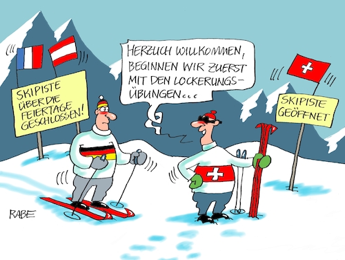 Skifahrerlockerung