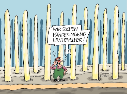 Cartoon: Spargelstecher (medium) by RABE tagged virus,corona,pandemie,coronakrise,rabe,ralf,böhme,cartoon,karikatur,pressezeichnung,farbcartoon,tagescartoon,viren,virenschutz,mundschutz,desinfektion,föderal,föderalismus,ländersache,spargel,spargelstecher,spargelernte,erntehelfer,osteuropa,polen,grenzschliessung,erntehilfe,spargelanbau,virus,corona,pandemie,coronakrise,rabe,ralf,böhme,cartoon,karikatur,pressezeichnung,farbcartoon,tagescartoon,viren,virenschutz,mundschutz,desinfektion,föderal,föderalismus,ländersache,spargel,spargelstecher,spargelernte,erntehelfer,osteuropa,polen,grenzschliessung,erntehilfe,spargelanbau