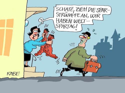 Cartoon: Sparstrumpfträger (medium) by RABE tagged sparer,sparkasse,sparstrumpf,spartag,weltspartag,euro,geld,rabe,ralf,böhme,cartoon,karikatur,pressezeichnung,farbcartoon,tagescartoon,zinsen,banken,vrb,kredit,anleger,sparer,sparkasse,sparstrumpf,spartag,weltspartag,euro,geld,rabe,ralf,böhme,cartoon,karikatur,pressezeichnung,farbcartoon,tagescartoon,zinsen,banken,vrb,kredit,anleger