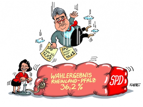 Cartoon: Sprungtuch (medium) by RABE tagged landtagswahlen,spd,zugpferd,gabriel,wahlprogramm,stimmenfang,rabe,ralf,böhme,cartoon,karikatur,pressezeichnung,farbcartoon,tagescartoon,flüchtlinge,flüchtlingskrise,rheinland,pfalz,malu,dreyer,wahlergebnisse,sprungtuch,abschneiden,niederlage,wahlniederlage,landtagswahlen,spd,zugpferd,gabriel,wahlprogramm,stimmenfang,rabe,ralf,böhme,cartoon,karikatur,pressezeichnung,farbcartoon,tagescartoon,flüchtlinge,flüchtlingskrise,rheinland,pfalz,malu,dreyer,wahlergebnisse,sprungtuch,abschneiden,niederlage,wahlniederlage