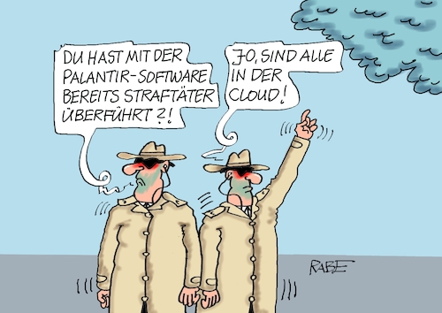 Straftäter über den Wolken