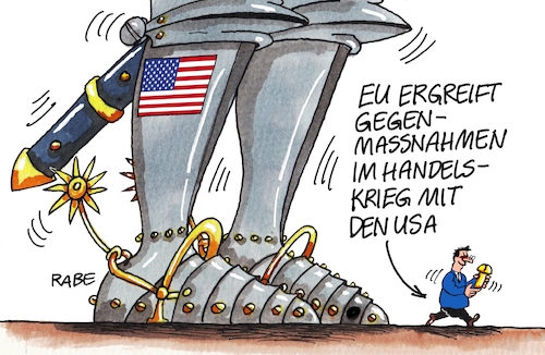 Cartoon: Strafzölle III (medium) by RABE tagged donald,trump,usa,us,president,washington,botschaften,länder,hauptstädte,rabe,ralf,böhme,cartoon,karikatur,pressezeichnung,farbcartoon,tagescartoon,strafzölle,aluminium,stahl,rüstung,eu,gegenmassnahmen,schraube,donald,trump,usa,us,president,washington,botschaften,länder,hauptstädte,rabe,ralf,böhme,cartoon,karikatur,pressezeichnung,farbcartoon,tagescartoon,strafzölle,aluminium,stahl,rüstung,eu,gegenmassnahmen,schraube