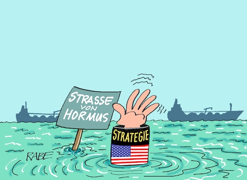 Cartoon: Strategisches (medium) by RABE tagged trump,präsident,usa,donald,einmarsch,erstürmung,cartoon,karikatur,pressezeichnung,rabe,ralf,böhme,farbcartoon,tagescartoon,venezuela,südamerika,maduro,regimewechsel,weltordnung,kongress,völkerrecht,iran,irankrieg,israel,strategie,untergang,ertrinken,straße,von,hormus,öltanker,trump,präsident,usa,donald,einmarsch,erstürmung,cartoon,karikatur,pressezeichnung,rabe,ralf,böhme,farbcartoon,tagescartoon,venezuela,südamerika,maduro,regimewechsel,weltordnung,kongress,völkerrecht,iran,irankrieg,israel,strategie,untergang,ertrinken,straße,von,hormus,öltanker