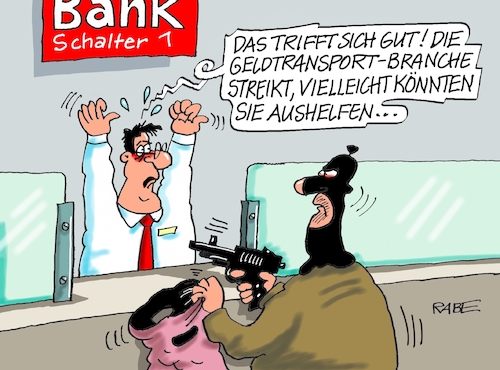 Streik bei Geldtransport Streik bei Geldtransport