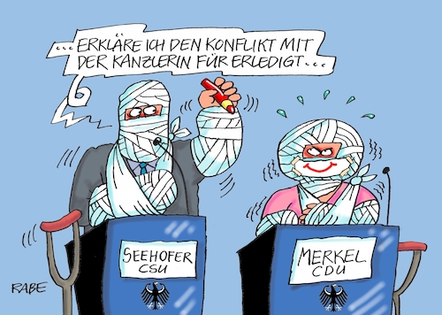 Streit Merkel Seehofer Streit Merkel Seehofer
