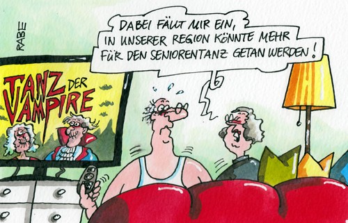 Cartoon: Tanz in den Mai (medium) by RABE tagged rente,rentner,tanz,tanzbein,mai,vampire,blutsauger,untote,oma,opa,tanzparkett,tanzsaal,rabe,ralf,böhme,cartoon,karikatur,fernseher,spielfilm,polanski,grosseltern,tango,walzer,rente,rentner,tanz,tanzbein,mai,vampire,blutsauger,untote,oma,opa,tanzparkett,tanzsaal,rabe,ralf,böhme,cartoon,karikatur,fernseher,spielfilm,polanski,grosseltern,tango,walzer