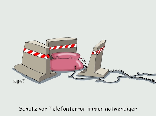 Cartoon: Telefonterror (medium) by RABE tagged terror,telefon,telefonterror,anrufe,rabe,ralf,böhme,cartoon,karikatur,pressezeichnung,farbcartoon,tagescartoon,kabel,panzersperren,weihnachtsmarkt,betonsperren,terror,telefon,telefonterror,anrufe,rabe,ralf,böhme,cartoon,karikatur,pressezeichnung,farbcartoon,tagescartoon,kabel,panzersperren,weihnachtsmarkt,betonsperren