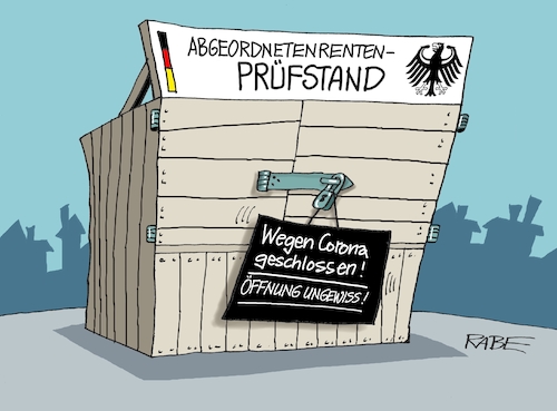 Cartoon: The last Stand (medium) by RABE tagged corona,bundländerkonferenz,merkel,kanzleramt,lockerungen,stufenplan,öffnungen,lockdown,shutdown,baumärkte,impfdosen,rki,fallzahlen,inzidenzwert,spahn,impfzentren,impfreihenfolge,notbremse,rente,renten,rentner,abgeordnete,abgeordnetenrente,abgeordnetenrenten,prüfstand,stand,corona,bundländerkonferenz,merkel,kanzleramt,lockerungen,stufenplan,öffnungen,lockdown,shutdown,baumärkte,impfdosen,rki,fallzahlen,inzidenzwert,spahn,impfzentren,impfreihenfolge,notbremse,rente,renten,rentner,abgeordnete,abgeordnetenrente,abgeordnetenrenten,prüfstand,stand