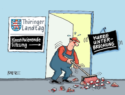 Thüringer Landtag sitzt Thüringer Landtag sitzt