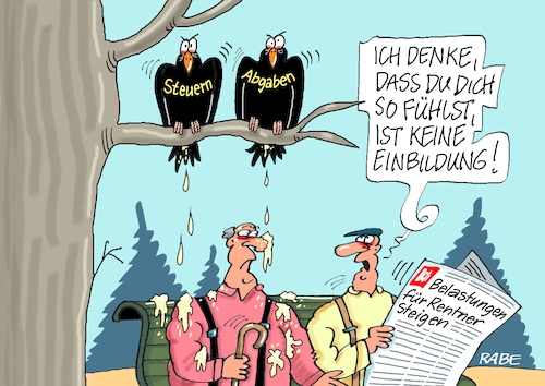 Cartoon: Total beschissen (medium) by RABE tagged ampelregierung,scholz,spd,grüne,fdp,lindner,kinder,kindergrundsicherung,rabe,ralf,böhme,cartoon,karikatur,pressezeichnung,farbcartoon,tagescartoon,hausmeister,ohren,zähne,rente,rentner,belastung,abgaben,steuern,sozialabgaben,steigerung,belastungsgrenze,besteuerung,bank,baum,vögel,raben,vogelkacke,kacke,dreck,ampelregierung,scholz,spd,grüne,fdp,lindner,kinder,kindergrundsicherung,rabe,ralf,böhme,cartoon,karikatur,pressezeichnung,farbcartoon,tagescartoon,hausmeister,ohren,zähne,rente,rentner,belastung,abgaben,steuern,sozialabgaben,steigerung,belastungsgrenze,besteuerung,bank,baum,vögel,raben,vogelkacke,kacke,dreck