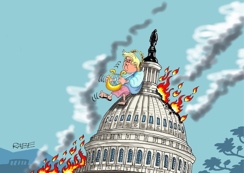 Trump Feuer und Flamme Trump Feuer und Flamme