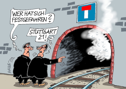 Cartoon: Tunnelblick (medium) by RABE tagged db,bahn,verspätung,sanierung,generalsanierung,bahnstrecke,cartoon,karikatur,rabe,ralf,böhme,pressezeichnung,farbcartoon,tagescartoon,lok,zug,tunnel,gleisbett,bahnkunde,stuttgart,baustart,verzögerung,sackgasse,db,bahn,verspätung,sanierung,generalsanierung,bahnstrecke,cartoon,karikatur,rabe,ralf,böhme,pressezeichnung,farbcartoon,tagescartoon,lok,zug,tunnel,gleisbett,bahnkunde,stuttgart,baustart,verzögerung,sackgasse