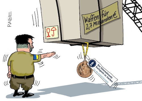 Überraschungspaket am Kran Überraschungspaket am Kran