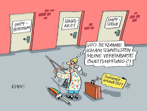 Cartoon: Urlaubsvorfreuden (medium) by RABE tagged corona,bundländerkonferenz,merkel,kanzleramt,lockerungen,stufenplan,öffnungen,lockdown,shutdown,baumärkte,impfdosen,rki,fallzahlen,inzidenzwert,spahn,impfzentren,impfreihenfolge,notbremse,impfzentrum,impfstelle,hausarzt,sommerurlaub,pfingsten,wünschelrute,wünschelrutengänger,impfpriorisierung,reisen,corona,bundländerkonferenz,merkel,kanzleramt,lockerungen,stufenplan,öffnungen,lockdown,shutdown,baumärkte,impfdosen,rki,fallzahlen,inzidenzwert,spahn,impfzentren,impfreihenfolge,notbremse,impfzentrum,impfstelle,hausarzt,sommerurlaub,pfingsten,wünschelrute,wünschelrutengänger,impfpriorisierung,reisen