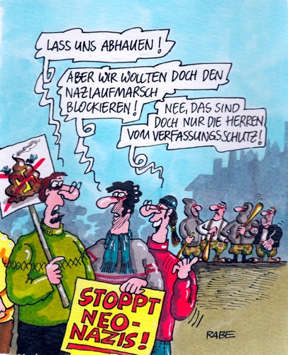 Cartoon: Verfassungsschutz (medium) by RABE tagged verfassungsschutz,aufmarsch,nazi,neonazi,innenminister,friedrich,csu,cdu,bundesinnenminister,naziterror,naziaufmarsch,blockade,rechte,rechtsradikal,geheimdienst,rabe,ralf,böhme,cartoon,karikatur,verfassungsschützer,transparente,demo,gegendemo,spitzel,schläger,springerstifel,gewalt,verfassungsschutz,aufmarsch,nazi,neonazi,innenminister,friedrich,csu,cdu,bundesinnenminister,naziterror,naziaufmarsch,blockade,rechte,rechtsradikal,geheimdienst,rabe,ralf,böhme,cartoon,karikatur,verfassungsschützer,transparente,demo,gegendemo,spitzel,schläger,springerstifel,gewalt