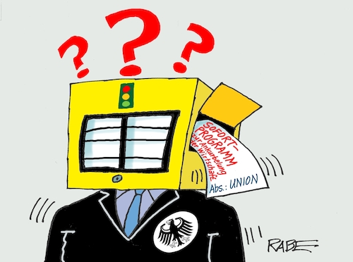 Cartoon: Vierkantbirne (medium) by RABE tagged ampelregierung,scholz,spd,grüne,fdp,lindner,kinder,kindergrundsicherung,rabe,ralf,böhme,cartoon,karikatur,pressezeichnung,farbcartoon,tagescartoon,hausmeister,ohren,zähne,besen,sofortprogramm,ankurbelung,wirtschaft,briefkasten,union,merz,postkasten,post,fragezeichen,cdu,csu,irritation,ampelregierung,scholz,spd,grüne,fdp,lindner,kinder,kindergrundsicherung,rabe,ralf,böhme,cartoon,karikatur,pressezeichnung,farbcartoon,tagescartoon,hausmeister,ohren,zähne,besen,sofortprogramm,ankurbelung,wirtschaft,briefkasten,union,merz,postkasten,post,fragezeichen,cdu,csu,irritation