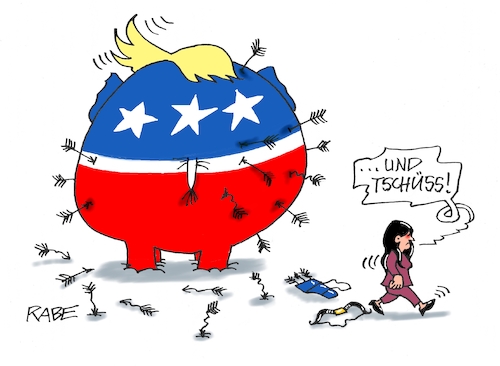 Cartoon: Vorwahlelefant (medium) by RABE tagged trump,biden,usa,vorwahlen,präsidentschaftswahl,rabe,ralf,böhme,cartoon,karikatur,pressezeichnung,farbcartoon,tagescartoon,wahrsagerin,kugel,katze,kater,joe,donald,niki,haley,aufgabe,rücktritt,elefant,dickhäuter,pfeil,bogen,sieg,trump,biden,usa,vorwahlen,präsidentschaftswahl,rabe,ralf,böhme,cartoon,karikatur,pressezeichnung,farbcartoon,tagescartoon,wahrsagerin,kugel,katze,kater,joe,donald,niki,haley,aufgabe,rücktritt,elefant,dickhäuter,pfeil,bogen,sieg