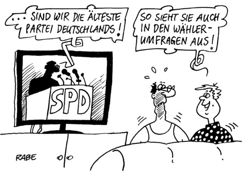 Cartoon: Wählerumfragen (medium) by RABE tagged spd,wählerumfrage,beliebtheitsskala,politbarometer,parteienlandschaft,sozialdemokraten,steinmeier,gabriel,rednerpult,mikrofon,fernsehgerät,flachbildschirm,bundesregierung,merkel,euro,krise,mann,frau,couch,absturz,wähler,wahl,wahlergebnis,spd,sozialdemokraten,steinmeier,gabriel,umfrage,wahlen,wähler