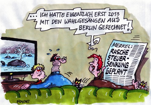 Cartoon: Wahlgesang (medium) by RABE tagged wal,walfisch,meeressäuger,walgesang,ozean,meer,wahl,bundestagswahl,wahlgesang,kanzlerin,merkel,cdu,fdp,koalition,schäuble,finanzminister,steuern,steuererleichterung,steuersenkung,steuerermäßigung,steuerzahler,eu,euro,brüssel,krise,wahlbüro,wahlkabine,wähler,wählergunst,stimmzettel,wahlurne,stimmabgabe,tv,fernsehen,nachrichten,zeitung,tageszeitung,presse,schlagzeilen,familie,frau,mann,kind,katzen,couch,berlin,hauptstadt,planung,blauwal,buckelwal,pottwal,schwertwal,narwal,schweinswal,killerwal,walfang,walfangschiff,wählerumfrage,ozean,walgesang,wahl,bundestagswahl,wahlgesang,kanzlerin,meeressäuger,walfisch,wal,finanzminister,schäuble,steuern,steuererleichterung,koalition,fdp