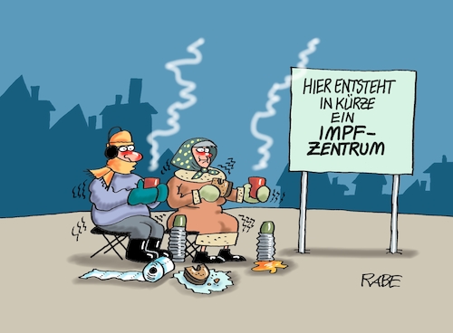 Warten aufs Impfzentrum