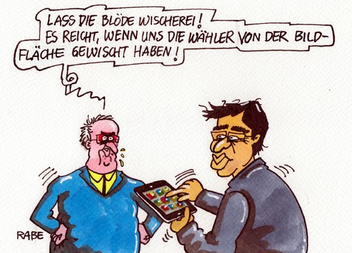 Weg von der Bildfläche Weg von der Bildfläche