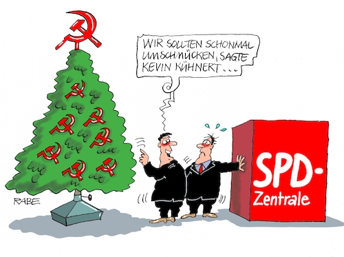 Cartoon: Weihnachtsschmuck (medium) by RABE tagged groko,union,cdu,csu,spd,merkel,akk,berlin,bundesregierung,befragung,rabe,ralf,böhme,cartoon,karikatur,pressezeichnung,farbcartoon,tagescartoon,prügelei,halbzeit,halbzeitbilanz,kevin,kühnert,hammer,sichel,parteivorsitz,parteispitze,esken,walter,borjans,olaf,schulz,weihnachten,weihnachtsbaum,weihnachtsschmuck,groko,union,cdu,csu,spd,merkel,akk,berlin,bundesregierung,befragung,rabe,ralf,böhme,cartoon,karikatur,pressezeichnung,farbcartoon,tagescartoon,prügelei,halbzeit,halbzeitbilanz,kevin,kühnert,hammer,sichel,parteivorsitz,parteispitze,esken,walter,borjans,olaf,schulz,weihnachten,weihnachtsbaum,weihnachtsschmuck