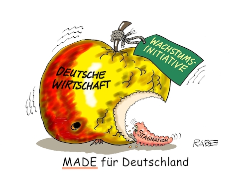 Cartoon: Wirtschaftsgipfel (medium) by RABE tagged merz,union,kanzler,fritze,koalition,spd,klingbeil,bundesregierung,rabe,ralf,böhme,cartoon,karikatur,pressezeichnung,farbcartoon,tagescartoon,trump,putin,krisen,tv,nachrichten,kanzleramt,investoren,made,für,deutschland,firmeninitiative,wachstumsinitiative,apfel,stagnation,merz,union,kanzler,fritze,koalition,spd,klingbeil,bundesregierung,rabe,ralf,böhme,cartoon,karikatur,pressezeichnung,farbcartoon,tagescartoon,trump,putin,krisen,tv,nachrichten,kanzleramt,investoren,made,für,deutschland,firmeninitiative,wachstumsinitiative,apfel,stagnation
