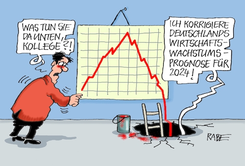 Cartoon: Wirtschaftswachstum (medium) by RABE tagged ampelregierung,scholz,spd,grüne,fdp,lindner,kinder,kindergrundsicherung,rabe,ralf,böhme,cartoon,karikatur,pressezeichnung,farbcartoon,tagescartoon,hausmeister,ohren,zähne,deutschland,wirtschaftswachstum,prognose,oecd,wirtschaftsprognose,keller,runter,diagramm,bilanz,kurve,leiter,loch,fußboden,farbeimer,korrektur,ampelregierung,scholz,spd,grüne,fdp,lindner,kinder,kindergrundsicherung,rabe,ralf,böhme,cartoon,karikatur,pressezeichnung,farbcartoon,tagescartoon,hausmeister,ohren,zähne,deutschland,wirtschaftswachstum,prognose,oecd,wirtschaftsprognose,keller,runter,diagramm,bilanz,kurve,leiter,loch,fußboden,farbeimer,korrektur