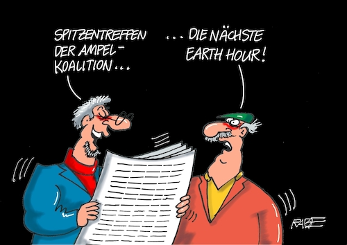 Cartoon: Zappendusterhour (medium) by RABE tagged olaf,scholz,bundeskanzler,ankündigung,zeitenwende,ergebnisse,opposition,union,rabe,ralf,böhme,cartoon,karikatur,pressezeichnung,farbcartoon,tagescartoon,kluft,spalt,brücke,ampel,ampelregierung,ampelkoalition,kanzleramt,spitzentreffen,earth,hour,earthhour,dunkelheit,lichtsparen,dunkel,abschaltung,beleuchtung,energiesparen,olaf,scholz,bundeskanzler,ankündigung,zeitenwende,ergebnisse,opposition,union,rabe,ralf,böhme,cartoon,karikatur,pressezeichnung,farbcartoon,tagescartoon,kluft,spalt,brücke,ampel,ampelregierung,ampelkoalition,kanzleramt,spitzentreffen,earth,hour,earthhour,dunkelheit,lichtsparen,dunkel,abschaltung,beleuchtung,energiesparen