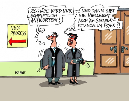 Zschäpe signiert Zschäpe signiert