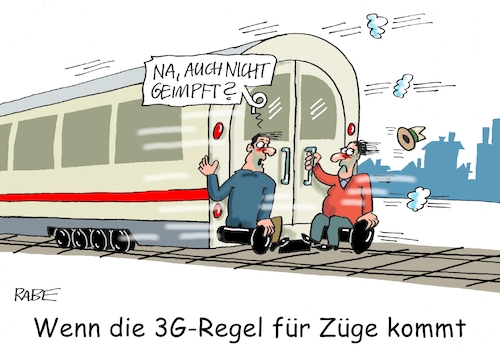 Cartoon: Zug um Zug (medium) by RABE tagged corona,bundländerkonferenz,merkel,kanzleramt,lockerungen,stufenplan,öffnungen,lockdown,shutdown,baumärkte,impfdosen,rki,fallzahlen,inzidenzwert,spahn,impfzentren,impfreihenfolge,notbremse,züge,bahn,flugverkehr,rücklicht,ende,zugende,nichtgeimpfte,nichtgetestete,nichtgenesene,gleis,schine,ice,drei,zug,corona,bundländerkonferenz,merkel,kanzleramt,lockerungen,stufenplan,öffnungen,lockdown,shutdown,baumärkte,impfdosen,rki,fallzahlen,inzidenzwert,spahn,impfzentren,impfreihenfolge,notbremse,züge,bahn,flugverkehr,rücklicht,ende,zugende,nichtgeimpfte,nichtgetestete,nichtgenesene,gleis,schine,ice,drei