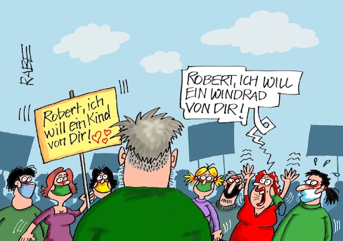 Cartoon: Zum Kinderkriegen (medium) by RABE tagged energiewende,windkraft,windräder,solarenergie,umweltminister,robert,habeck,grüne,rabe,ralf,böhme,cartoon,karikatur,pressezeichnung,farbcartoon,tagescartoon,michel,lastenträger,kosten,energiepreise,transparente,kind,energiewende,windkraft,windräder,solarenergie,umweltminister,robert,habeck,grüne,rabe,ralf,böhme,cartoon,karikatur,pressezeichnung,farbcartoon,tagescartoon,michel,lastenträger,kosten,energiepreise,transparente,kind