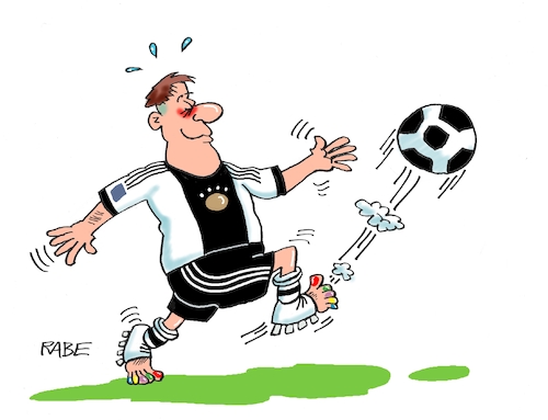 Cartoon: Zurück vom Nagelstudio (medium) by RABE tagged fussball,em,damenfussball,frauenfussball,wembley,rabe,ralf,böhme,cartoon,karikatur,pressezeichnung,farbcartoon,tagescartoon,sieg,endspiel,gasgedöns,gaskrise,sport,spielfeld,tor,faeser,eröffnungsspiel,ehrentribüne,armbinde,fifa,katar,scheichs,menschenrechte,one,love,sanktionen,infantino,präsident,deutschland,nationalelf,kapitänsbinde,fussball,em,damenfussball,frauenfussball,wembley,rabe,ralf,böhme,cartoon,karikatur,pressezeichnung,farbcartoon,tagescartoon,sieg,endspiel,gasgedöns,gaskrise,sport,spielfeld,tor,faeser,eröffnungsspiel,ehrentribüne,armbinde,fifa,katar,scheichs,menschenrechte,one,love,sanktionen,infantino,präsident,deutschland,nationalelf,kapitänsbinde