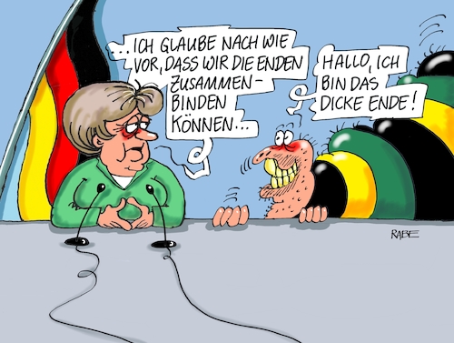 Cartoon: Zusammenbinden (medium) by RABE tagged grüne,jamaika,sondierungsgespräche,regierungsbildung,amtshandlung,rabe,ralf,böhme,cartoon,karikatur,pressezeichnung,farbcartoon,tagescartoon,schauspielschule,unterricht,drama,dramatik,sondierungsrunde,enden,zusammenbinden,merkel,kompromisse,grüne,jamaika,sondierungsgespräche,regierungsbildung,amtshandlung,rabe,ralf,böhme,cartoon,karikatur,pressezeichnung,farbcartoon,tagescartoon,schauspielschule,unterricht,drama,dramatik,sondierungsrunde,enden,zusammenbinden,merkel,kompromisse