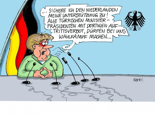 Cartoon: Zusicherung (medium) by RABE tagged niederlande,holland,auftrittsverbot,wahlkampf,türkei,ministerpräsidenten,erdogan,rabe,ralf,böhme,cartoon,karikatur,pressezeichnung,farbcartoon,tagescartoon,merkel,kanzlerin,zusicherung,hilfe,niederlande,holland,auftrittsverbot,wahlkampf,türkei,ministerpräsidenten,erdogan,rabe,ralf,böhme,cartoon,karikatur,pressezeichnung,farbcartoon,tagescartoon,merkel,kanzlerin,zusicherung,hilfe