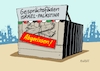 Cartoon: Abgerissenes (small) by RABE tagged israel,hamas,palästina,palästinenser,westjordanland,nahost,gazastreifen,gewalt,hass,rabe,ralf,böhme,cartoon,karikatur,pressezeichnung,farbcartoon,tagescartoon,wüste,ruinen,bomben,tod,bude,verkaufsstand,kiosk,fäden,gespräch,gesprächsfäden