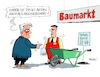 Cartoon: Abschiebekarre (small) by RABE tagged markus,söder,csu,bayern,münchen,landesvorsitzender,horst,seehofer,merkel,cdu,union,streit,unionstreit,asylstreit,ultimatum,grenze,zurückweisung,flüchtlinge,grenzkontrollen,abschiebung,minigipfel,brüssel,baumarkt,schubkarre,verkäufer,migrationsgipfel,groko,lösung,neuwahlen