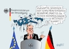 Cartoon: Abschirmdienst (small) by RABE tagged bundeswehr,pistorius,kriegstüchtigkeit,deutschland,armee,cartoon,karikatur,pressezeichnung,farbcartoon,tagescartoon,kriegsführung,hölle,teufel,fegefeuer,abhörskandal,leak,abhöraffäre,generäle,luftwaffe,tauruslieferung,ukraine,handy,abschirmung,konferenz,schirm,speichen,pressekonferenz,löcher,stofffetzen,spionage,geheimdienste,russe,spion,militärgeheimnis