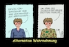 Cartoon: Alternative Fakten (small) by RABE tagged europawahl,mai,brüssel,eu,rabe,ralf,böhme,cartoon,karikatur,pressezeichnung,farbcartoon,tagescartoon,akk,kramp,karrenbauer,cdu,vorsitzende,ministeramt,soldatenwohl,von,der,leyen,amtsübergabe,ernennungsprotokoll,bundesverteidigungsministerin,alternativ,fakten,wahrnehmung,bundeswehr