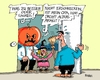 Cartoon: Altersarmut (small) by RABE tagged rente,rentner,armut,altersarmut,nahles,spd,rentenbeitrag,sozialministerin,rabe,ralf,böhme,cartoon,karikatur,pressezeichnung,farbcartoon,tagescartoon,halloween,grusel,hexe,kürbis,maske