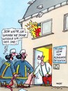 Cartoon: Alzheimer (small) by RABE tagged alzheimer,patienten,pflegeheim,vergesslichkeit,krankheit,alzheimerpatient,pflegedienst,pflegepersonal,feuerwehr,löschzug,feuerwehrmann,rettungsdienst,feuerwehrauto,brand,flammen,löschen,rauch,rauchentwicklung,schlauch,hydrant,rentner,opa,zimmerbrand,feuer