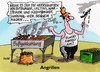 Cartoon: Angrillen (small) by RABE tagged bundeskartellamt,bier,bierpreise,preisabsprache,faßbier,flaschenbier,hopfen,malz,bitburger,brauereien,warsteiner,veltins,krombacher,bußgelder,preiserhöhungen,preisabsprachen,rabe,ralf,böhme,cartoon,karikatur,pressezeichnung,farbcartoon,grill,rost,angrille