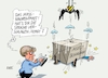 Cartoon: Asylpaket (small) by RABE tagged asylbeschlüsse,eu,brüssel,merkel,cdu,union,csu,seehofer,söder,bayern,grenzen,flüchtlinge,nordafrika,auffanglager,migranten,aufnahmelager,lybien,marroko,algerien,tunesien,ägypten,rabe,ralf,böhme,cartoon,karikatur,pressezeichnung,farbcartoon,tagescartoon,streit,koalitionsstreit,kran,paket