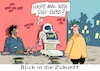 Cartoon: Auf der Hut beim Hut (small) by RABE tagged chatgpt,intelligenz,roboter,ki,volker,wissing,fdp,rabe,ralf,böhme,cartoon,karikatur,pressezeichnung,farbcartoon,tagescartoon,it,fussgängerzone,hut,bitcoin,euro,digieuro,bettler,obdachloser,computer